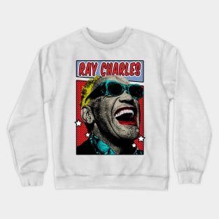 Ray Charles Pop Art Comic Style Crewneck Sweatshirt